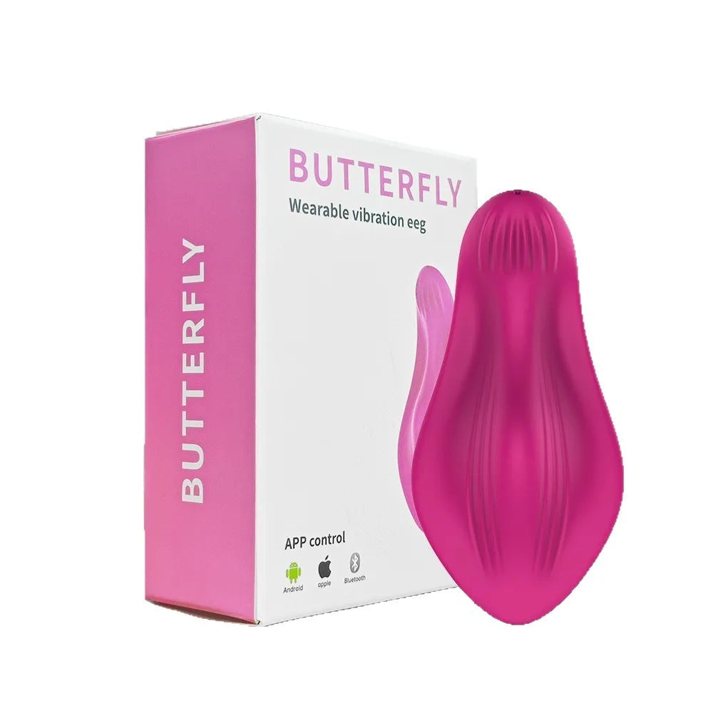 APP Wearable-Portable Remote Vibrator with Spermicide Customizable Frequency 120g for Women