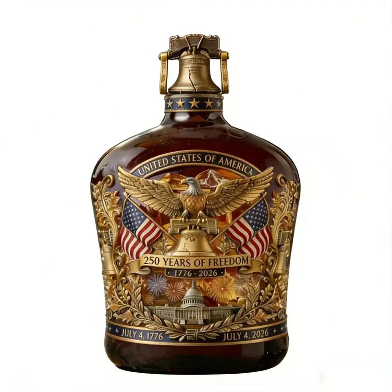 New Whiskey Glass Cup Wine 1776-2026 Edition Whiskey Wine Glass America Us 250th Anniversary We the People 2026 Whiskey Bottle