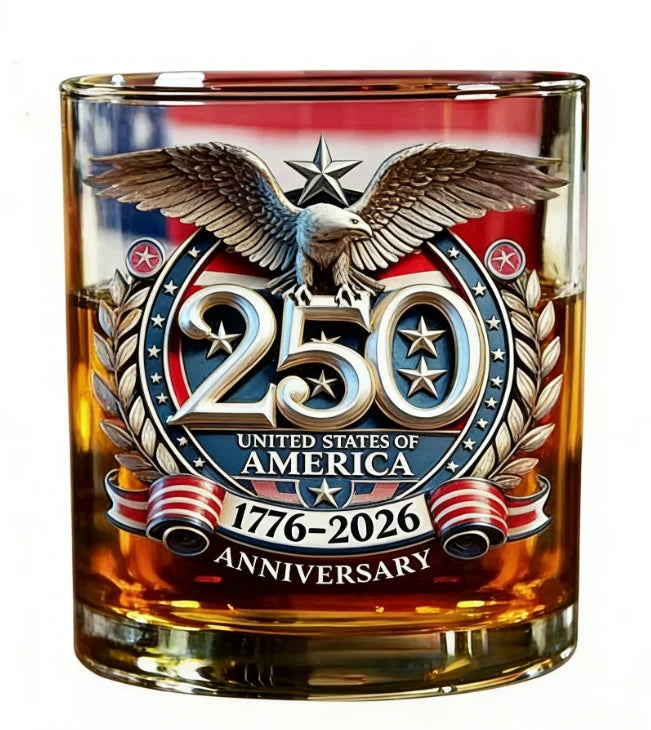 New Whiskey Glass Cup Wine 1776-2026 Edition Whiskey Wine Glass America Us 250th Anniversary We the People 2026 Whiskey Bottle