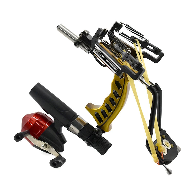 Piaoyu Upgraded Hunting Fishing Set Slingshot Red Laser Aiming Shooting with Fishing Reel Shooting Accessories