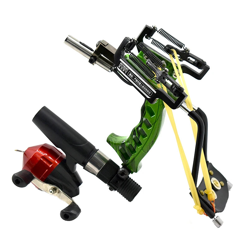 Piaoyu Upgraded Hunting Fishing Set Slingshot Red Laser Aiming Shooting with Fishing Reel Shooting Accessories