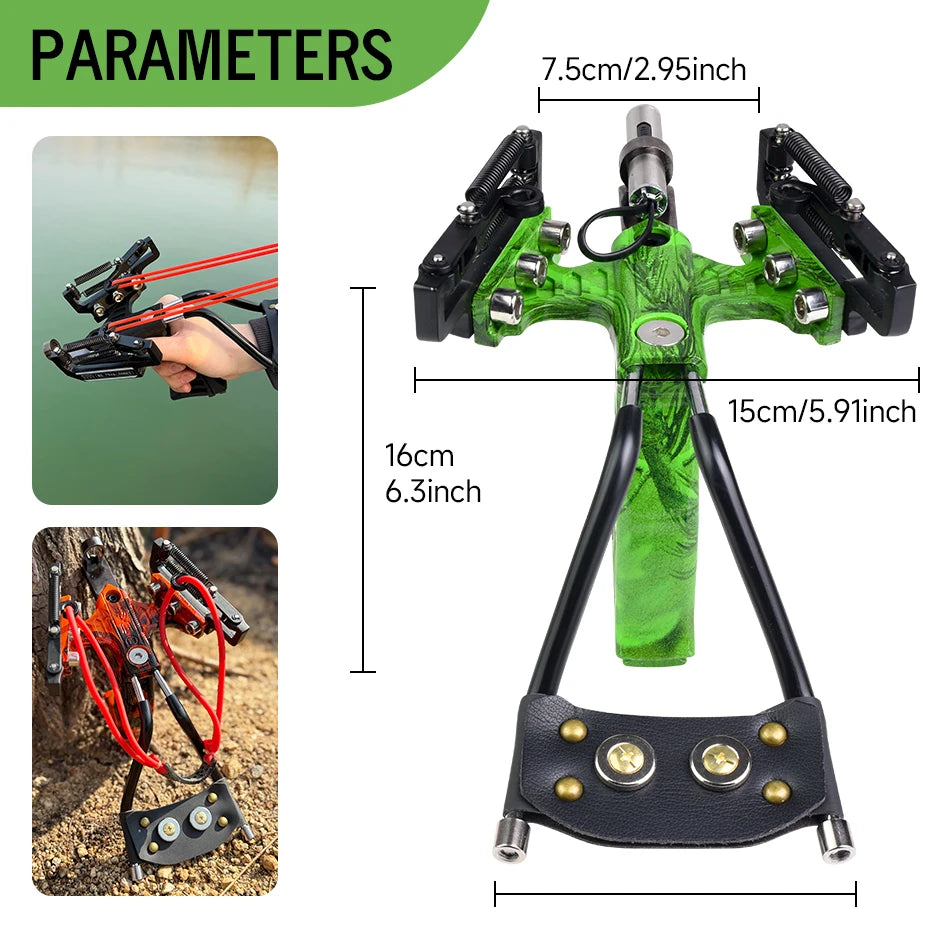 High Quality Laser Slingshot Hunting Outdoor Shooting Slingshot Precision Competitive Sports With Bowl Holder