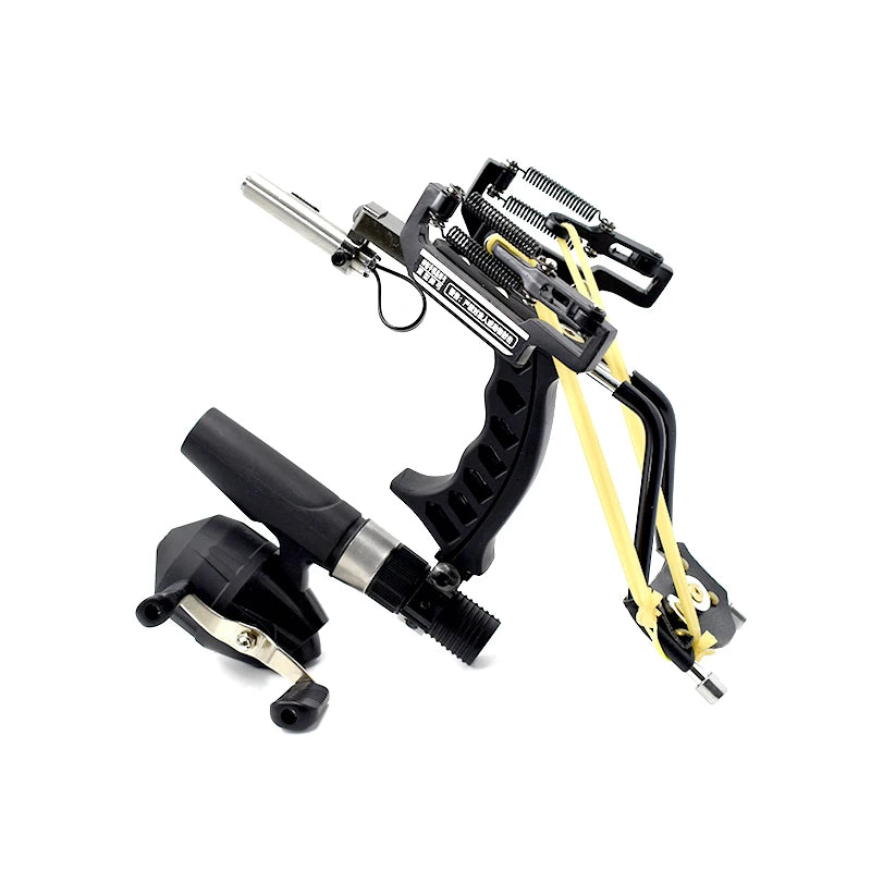 Piaoyu Upgraded Hunting Fishing Set Slingshot Red Laser Aiming Shooting with Fishing Reel Shooting Accessories