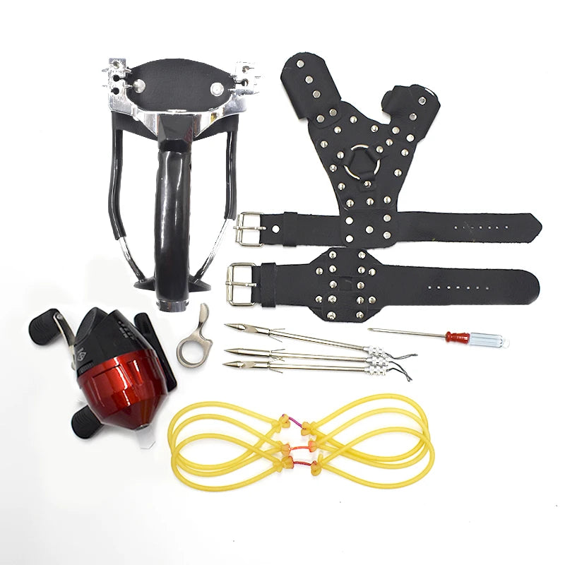 Piaoyu Slingshot New Premium Fishing Slingshot Outdoor Professional Sports and Hunting Bracelet Combination Slingshot Set