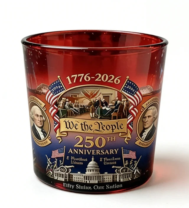 New Whiskey Glass Cup Wine 1776-2026 Edition Whiskey Wine Glass America Us 250th Anniversary We the People 2026 Whiskey Bottle
