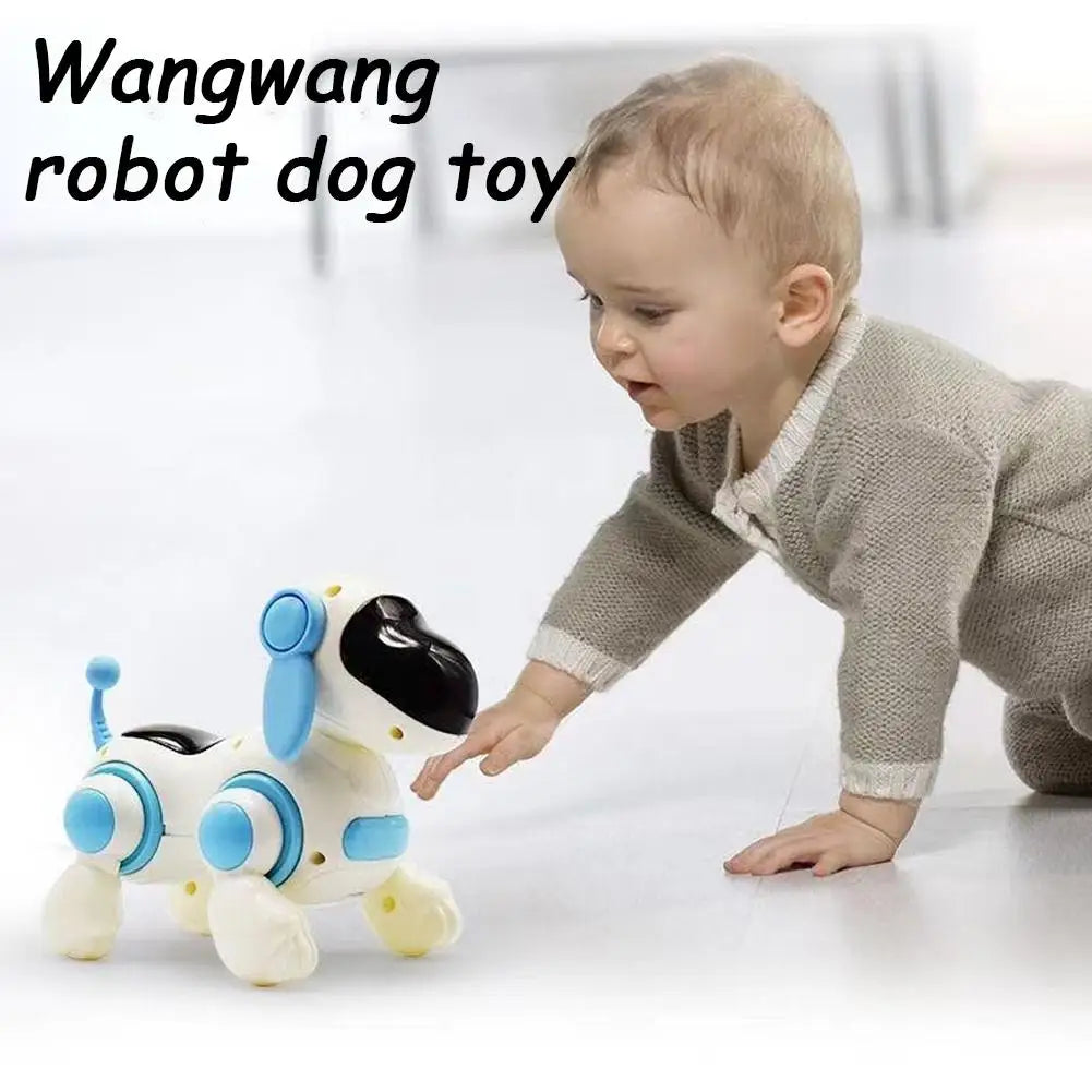 Interactive Robot Dog For Kids Electronic Walking Puppy With Lights & Singing Educational Toy Gift Without Battery K4x9