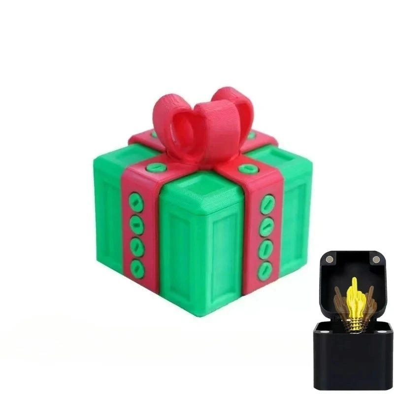 Out of the box pop-up Middle Finger Gift Box Creative Desk Home Decor Gifts Middle Finger Novelty Christmas Funny Prank Gift