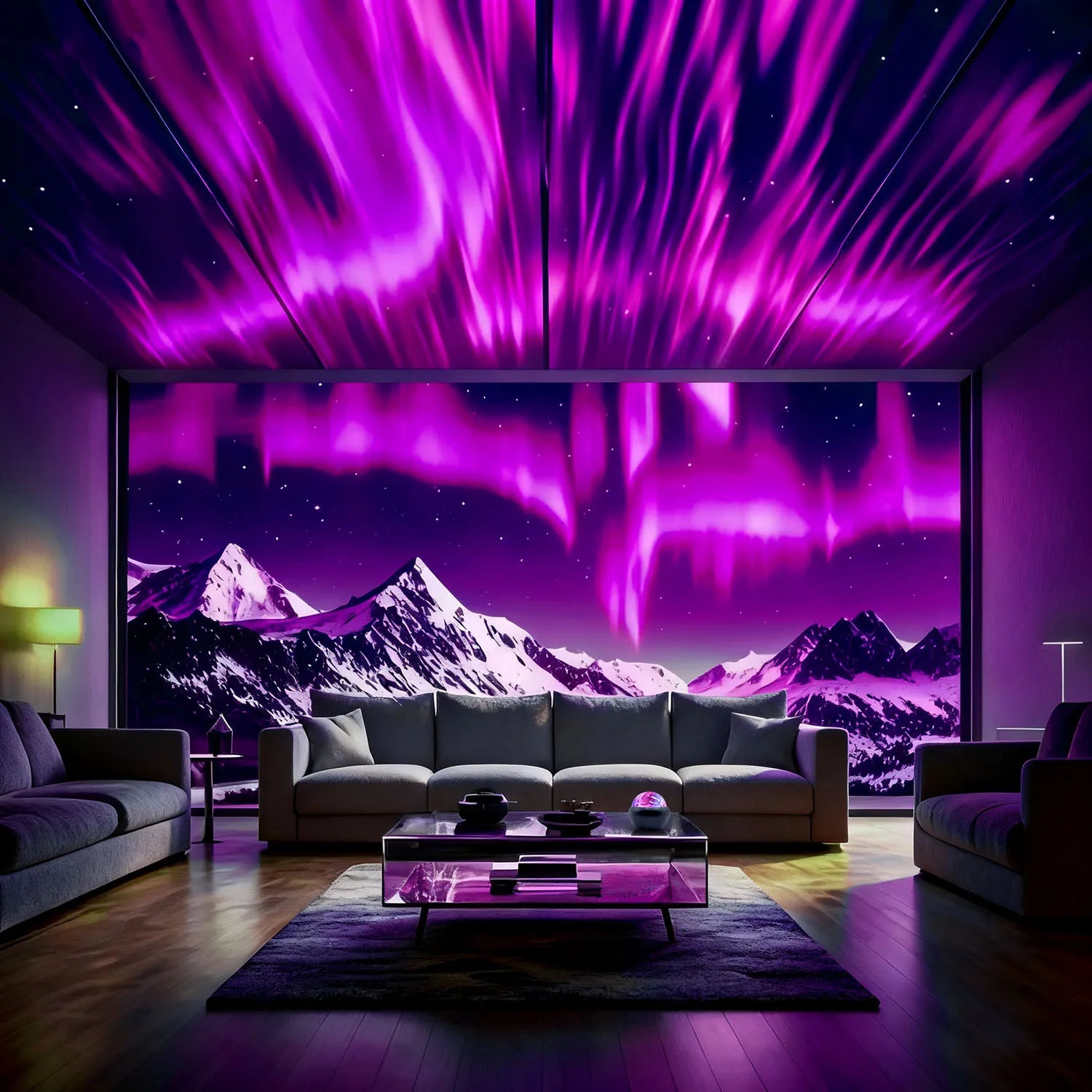 New Arctic Ripple Dynamic Light Shadow Starry Sky Lamp, Romantic Mood Night Light for Bedroom, Suitable for Room and Living Room