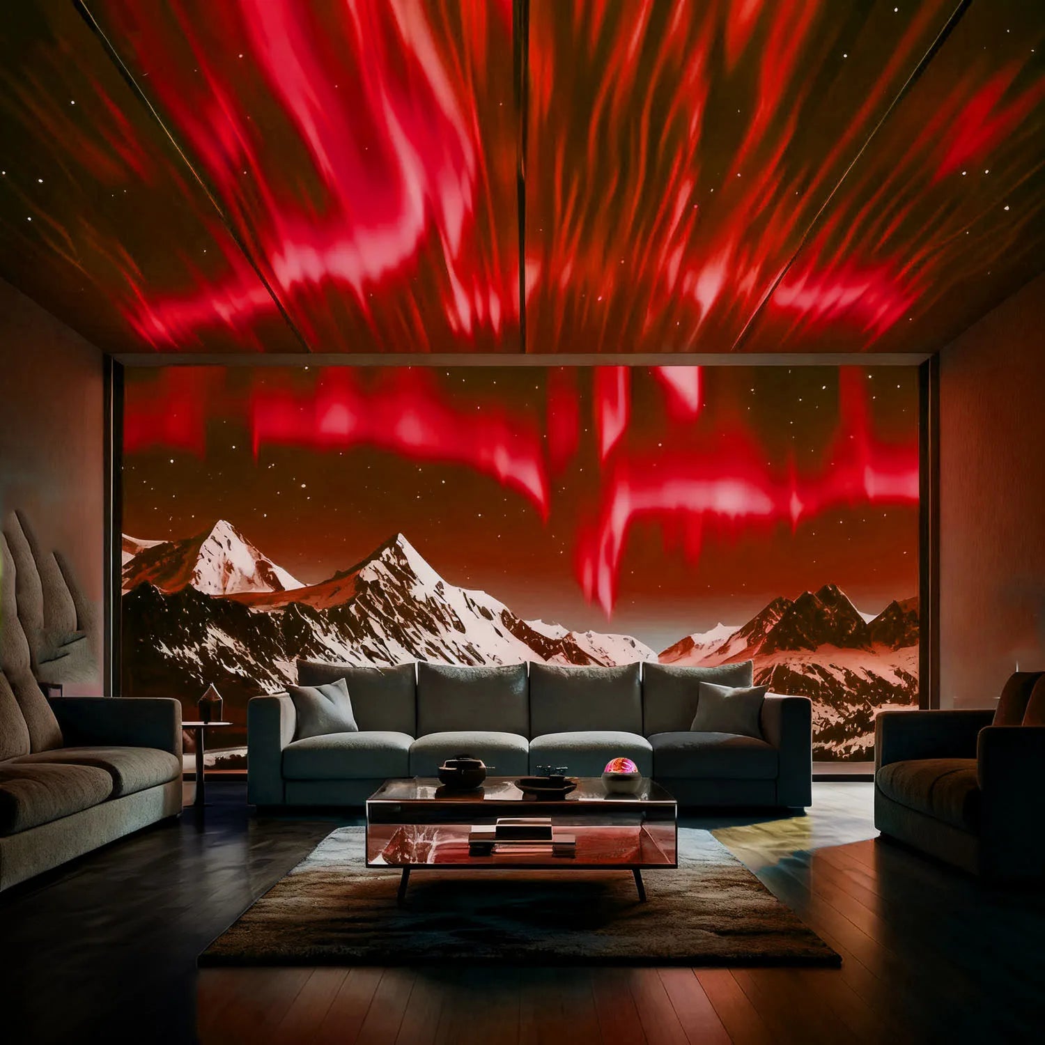 New Arctic Ripple Dynamic Light Shadow Starry Sky Lamp, Romantic Mood Night Light for Bedroom, Suitable for Room and Living Room